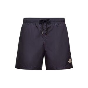 Moncler Men Swimwear With Logo Patch